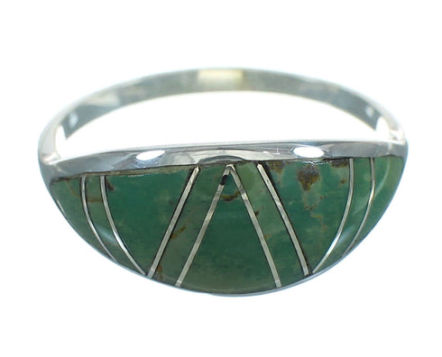 Turquoise Genuine Sterling Silver Jewelry Ring Size 6-1/2 AX80776